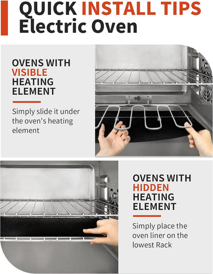 OvenCraft Oven Liner – Sleek Black Non-Stick Mat for Clutter-Free Kitchens