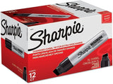 Sharpie Magnum Permanent Markers – Practical Birthday Gift for Teachers, 12-Pack Oversized Chisel Tip for Poster Boards