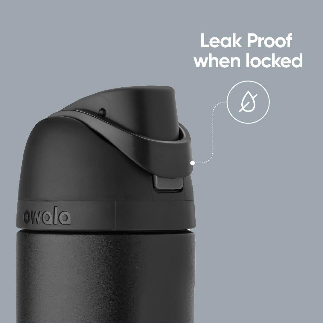 Owala FreeSip Insulated Stainless Steel Water Bottle with Straw – Hiking and Camping Hydration, 24 Oz Leak-Proof Sport Bottle