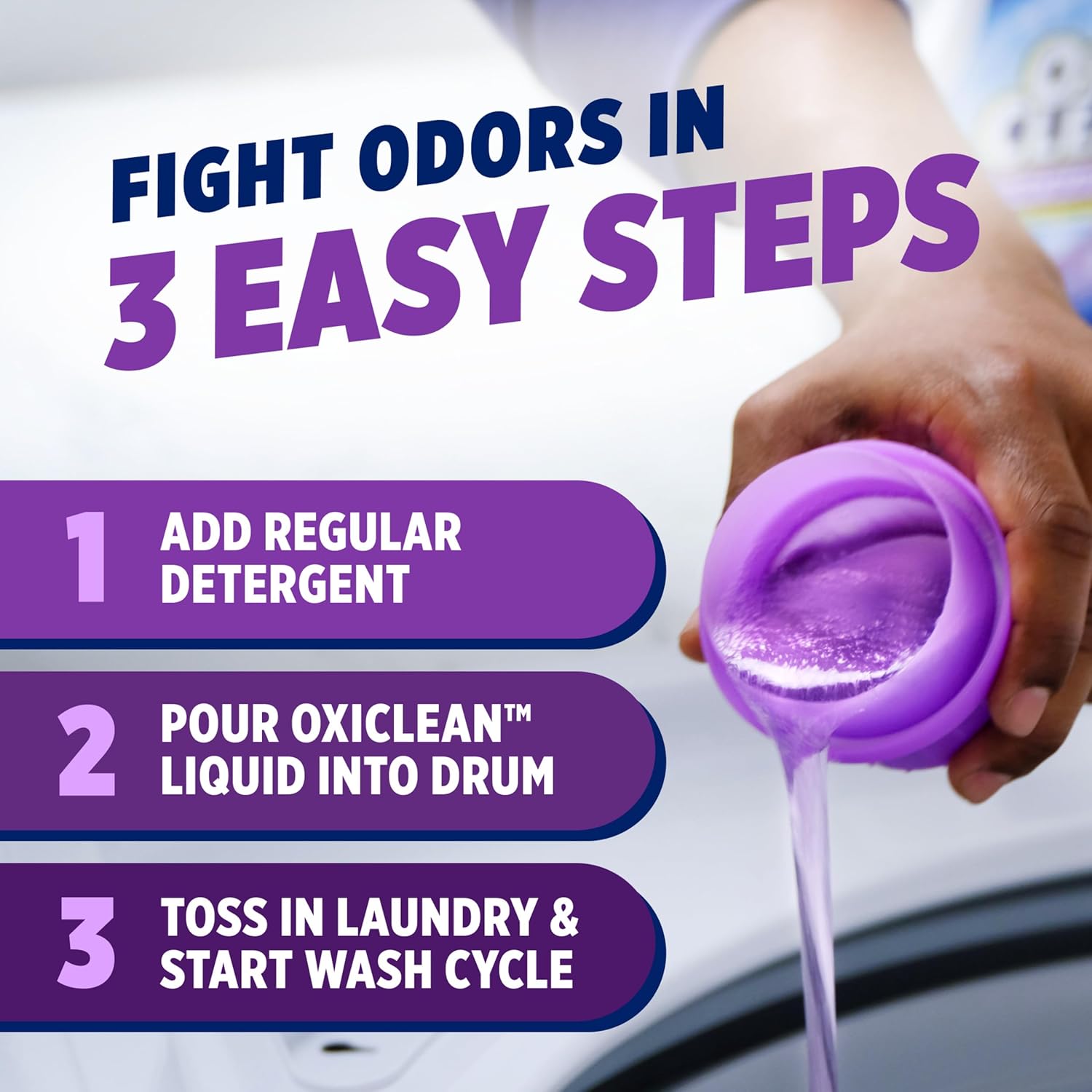 OxiClean Odor Blasters Odor and Stain Remover Liquid Laundry Booster for Workout Self-Care Routines and Post-Gym Refresh, 45 fl oz
