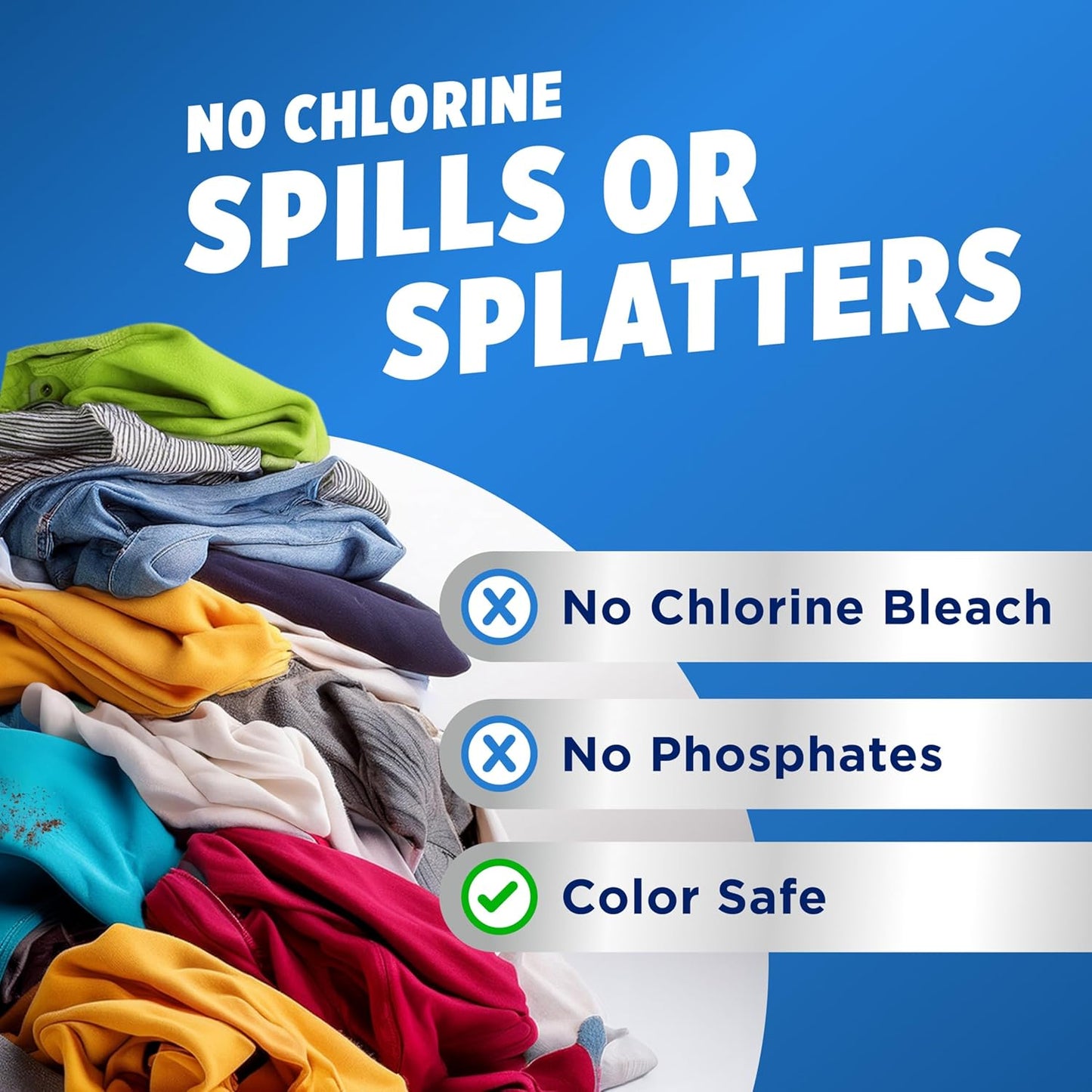 OxiClean White Revive Laundry Whitener Additive for Family Laundry Room, Brightens Dingy Whites Safely