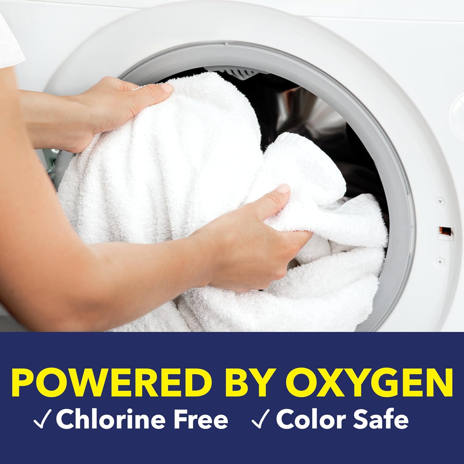 OxiClean White Revive Laundry Whitener – Color-Safe Stain Remover for White School Uniforms, Socks, and Underwear