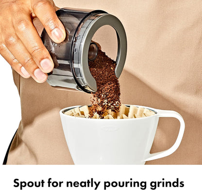 OXO Brew Compact Conical Burr Coffee Grinder – Housewarming Gift for First Apartment Dwellers, Daily Coffee Brewing