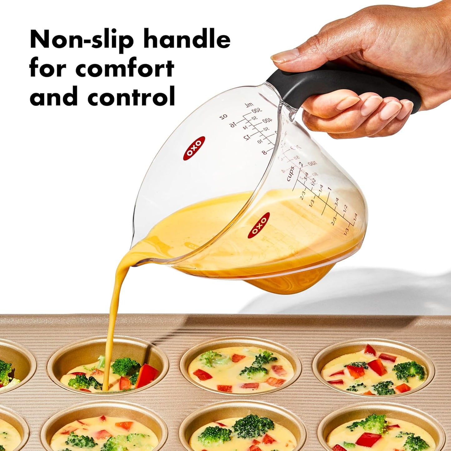 OXO Good Grips 2 Cup Angled Measuring Cup – Clean Design for Clutter-Free Countertops