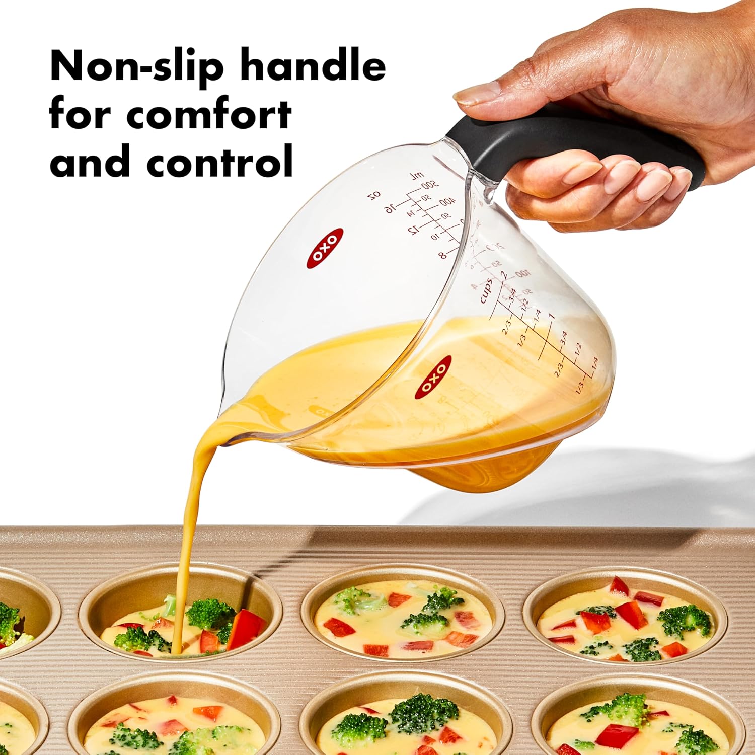 OXO Good Grips 2 Cup Angled Measuring Cup – Clean Design for Clutter-Free Countertops