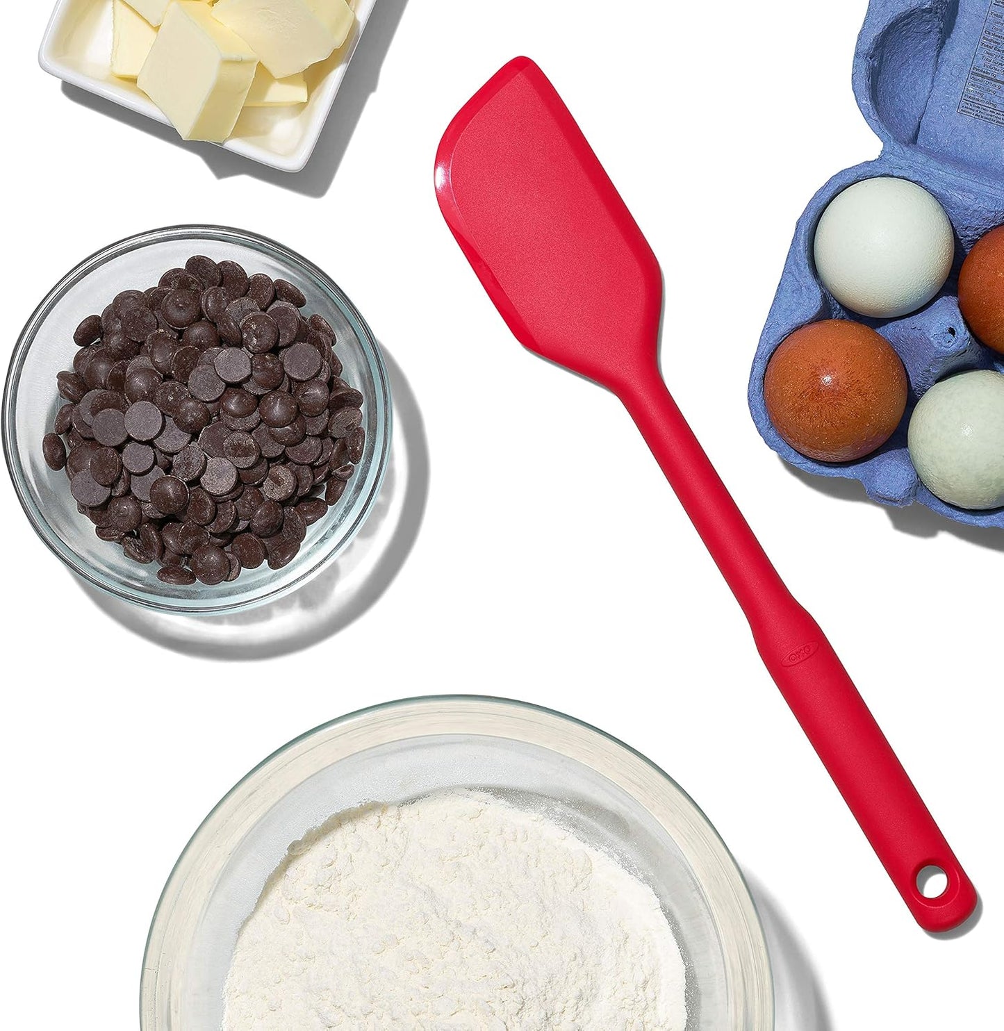 OXO Good Grips 3 Piece Silicone Spatula Set – Thoughtful Housewarming Gift for New Homeowners, Everyday Baking and Cooking Essential