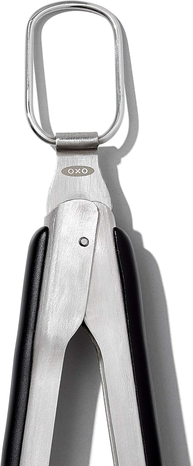 OXO Outdoor Grilling Turner and Tongs Set – Patio and Backyard BBQ Tools for Burgers, Steaks, and Veggies