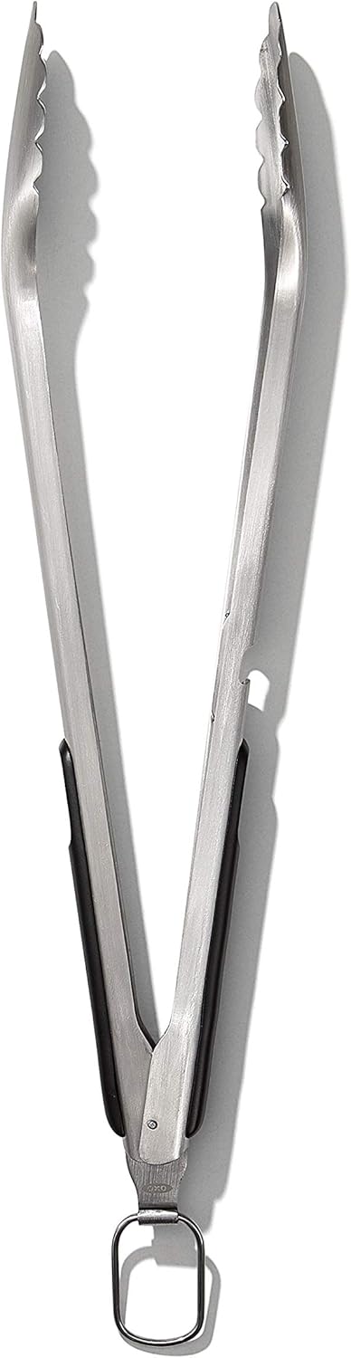 OXO Outdoor Grilling Turner and Tongs Set – Patio and Backyard BBQ Tools for Burgers, Steaks, and Veggies