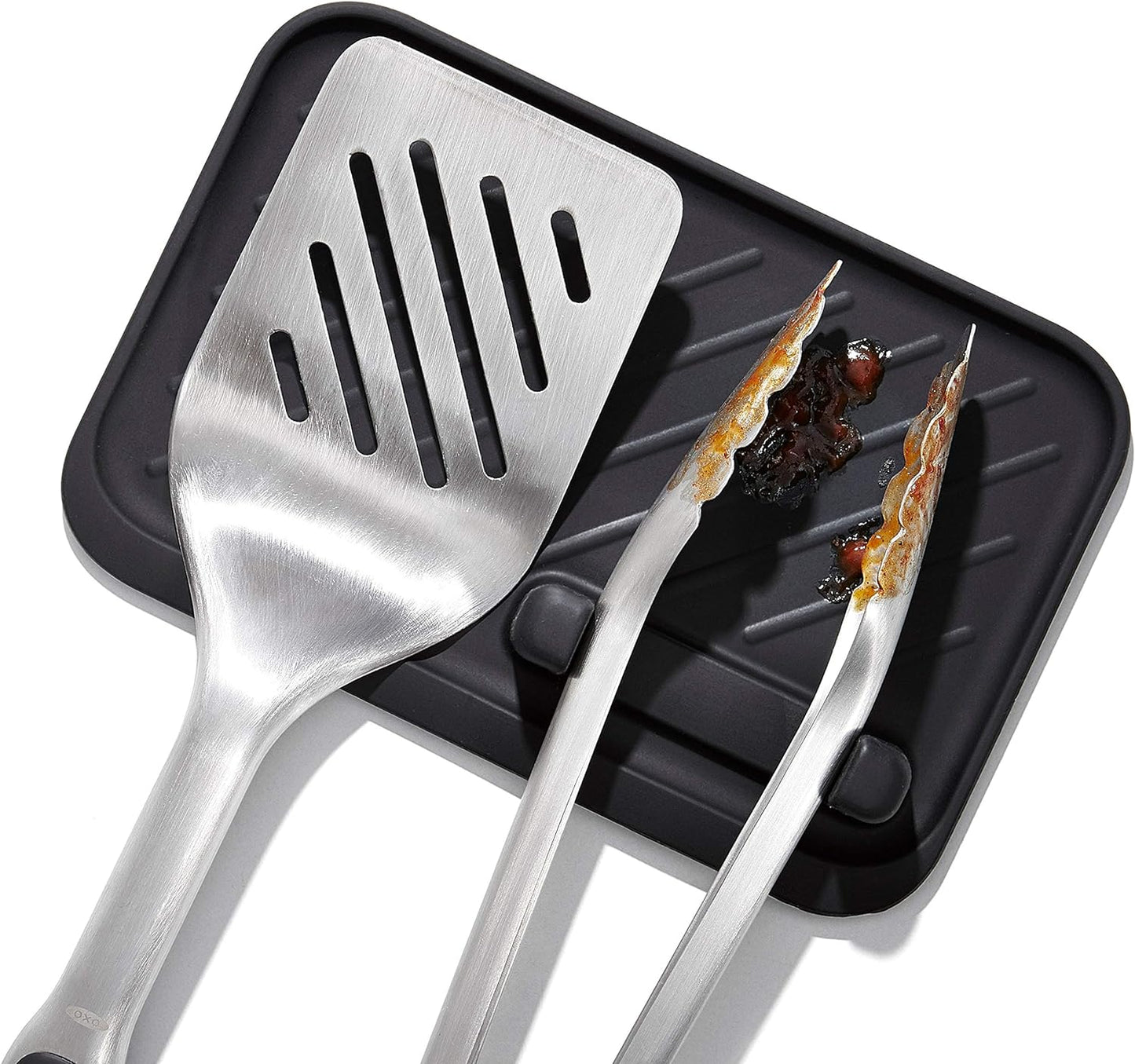 OXO Outdoor Grilling Turner and Tongs Set – Thoughtful Father's Day Gift for Dads Who Love to Grill