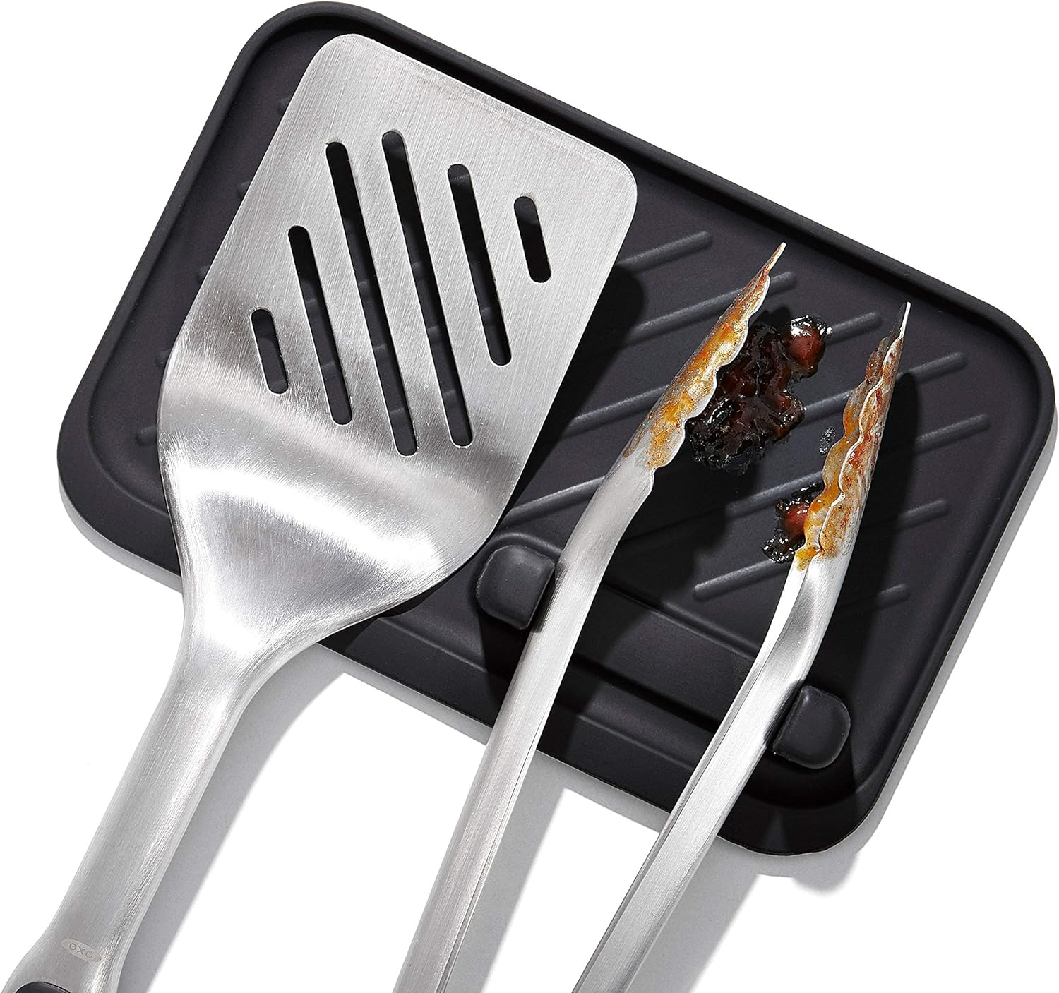 OXO Outdoor Grilling Turner and Tongs Set – Thoughtful Father's Day Gift for Dads Who Love to Grill