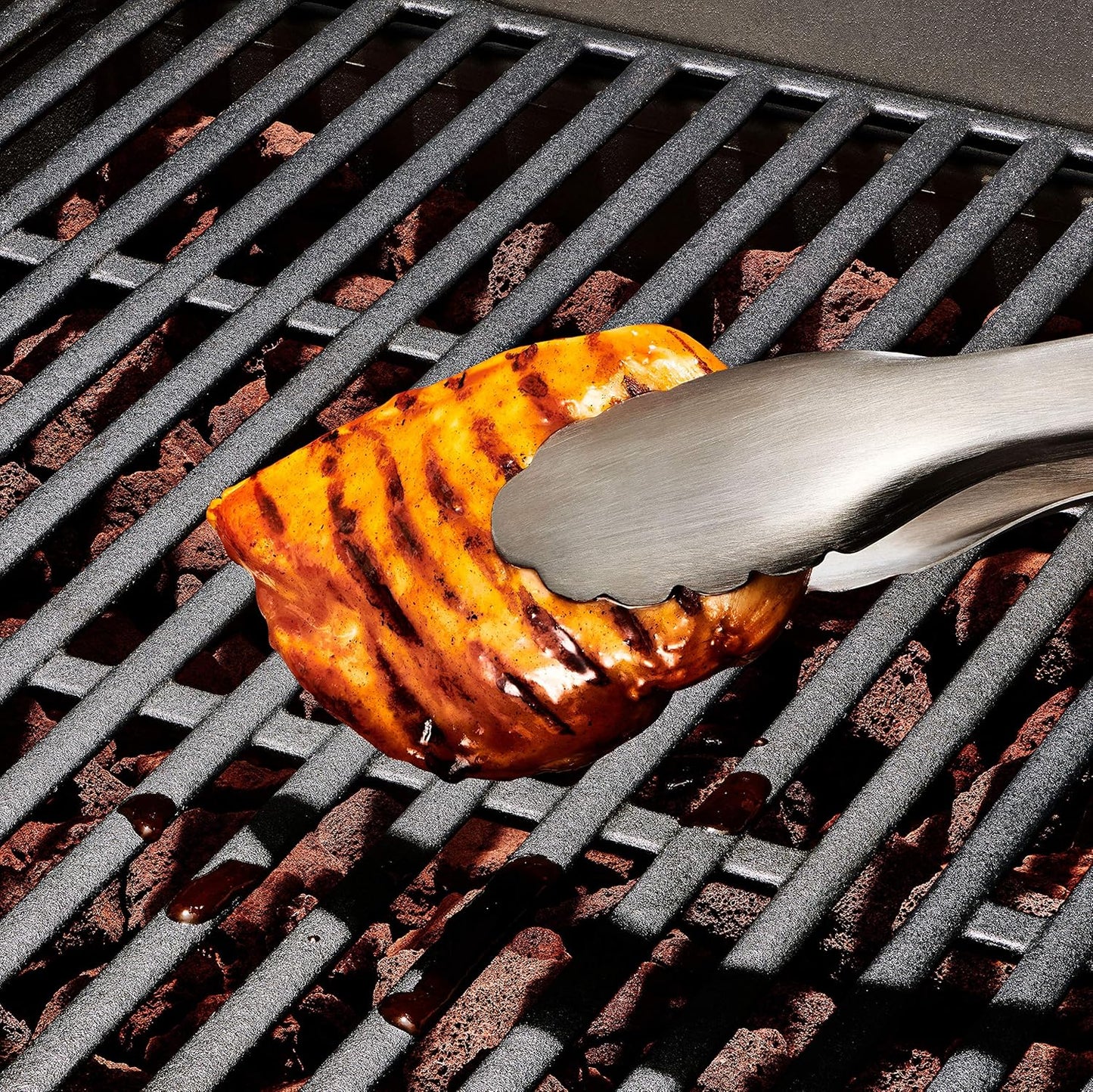 OXO Outdoor Grilling Turner and Tongs Set – Thoughtful Father's Day Gift for Dads Who Love to Grill