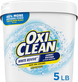 OxiClean White Revive Laundry Whitener Powder – Chlorine-Free Bleach Alternative for HE Washers, Safer for Sensitive Households