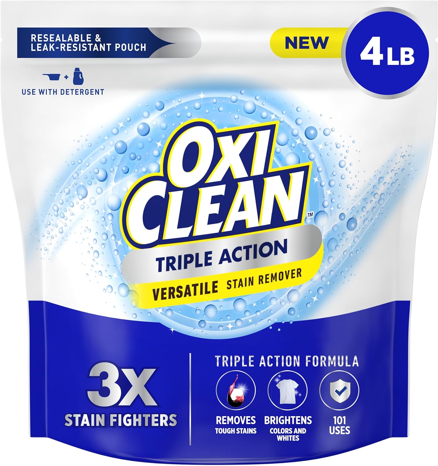 oxygen-powered, chlorine-free stain-fighting formula