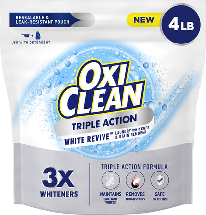 oxygen-powered whitening formula with 3x whiteners vs leading value detergent per load
