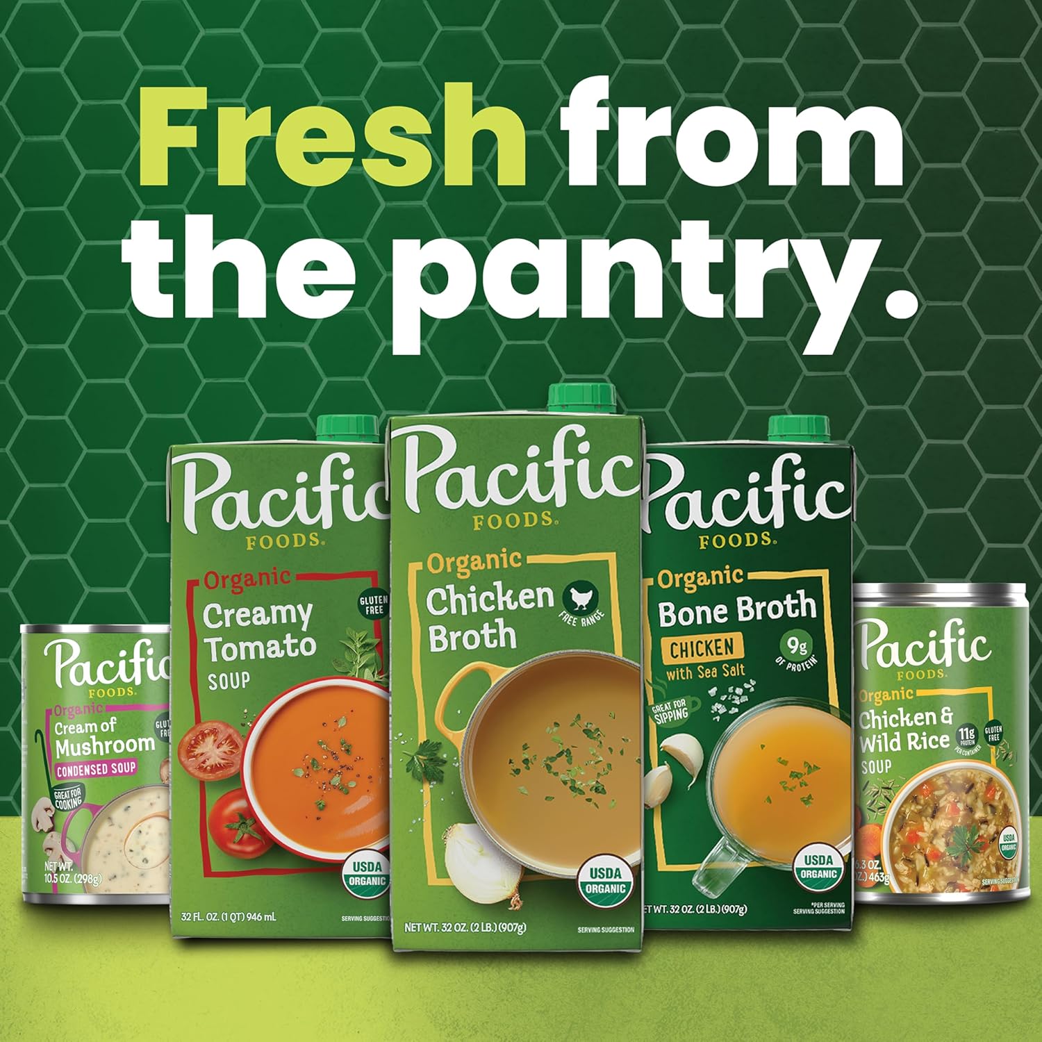 Pacific Foods Organic Tomato Basil Soup, 32 oz Carton – Clean-Label Pantry Staple for Wellness-Minded Home Cooks, Ready-to-Heat Vegan Lunch