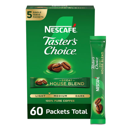 pack of 60 single-serve instant coffee packets (approximately 0.52 oz total product weight per case)