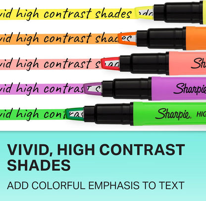 pack of 8 assorted fluorescent colors in a stick-style plastic body