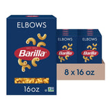Barilla Elbows Pasta Bulk Pack of 8 – Kid-Friendly Weeknight Family Dinners for Busy Parents