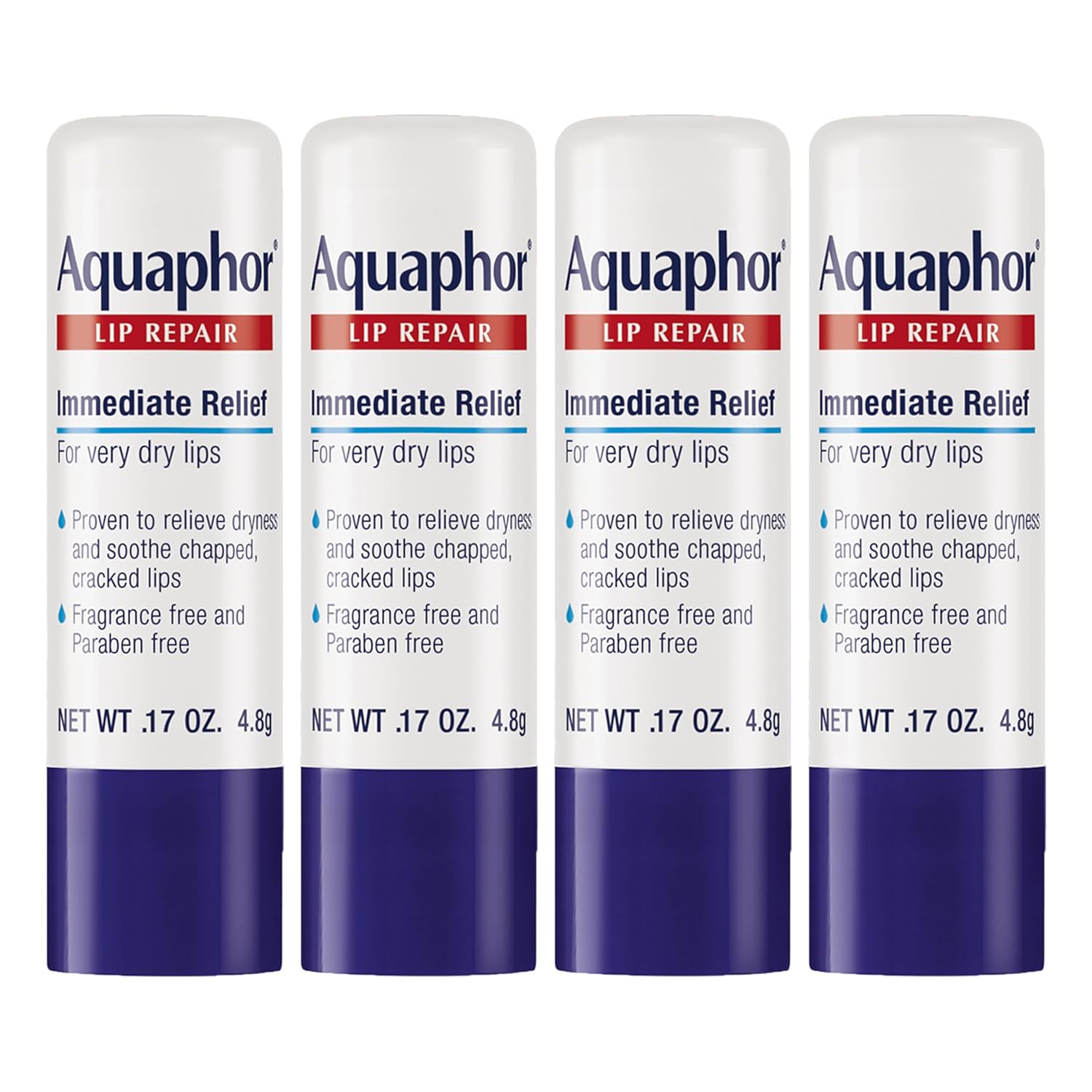 pack of four 0.17 oz portable stick balms