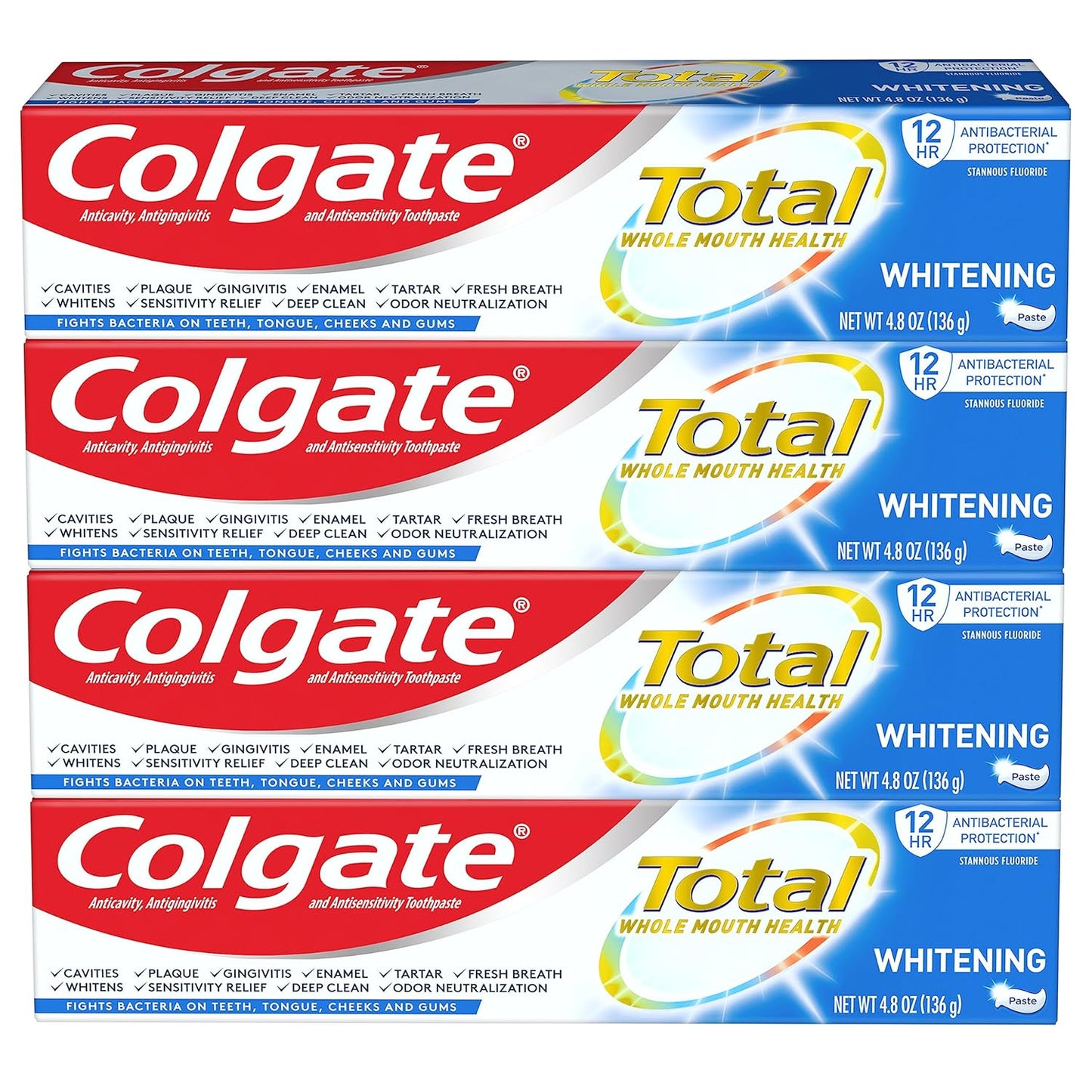 pack of four 4.8 oz tubes for extended household use