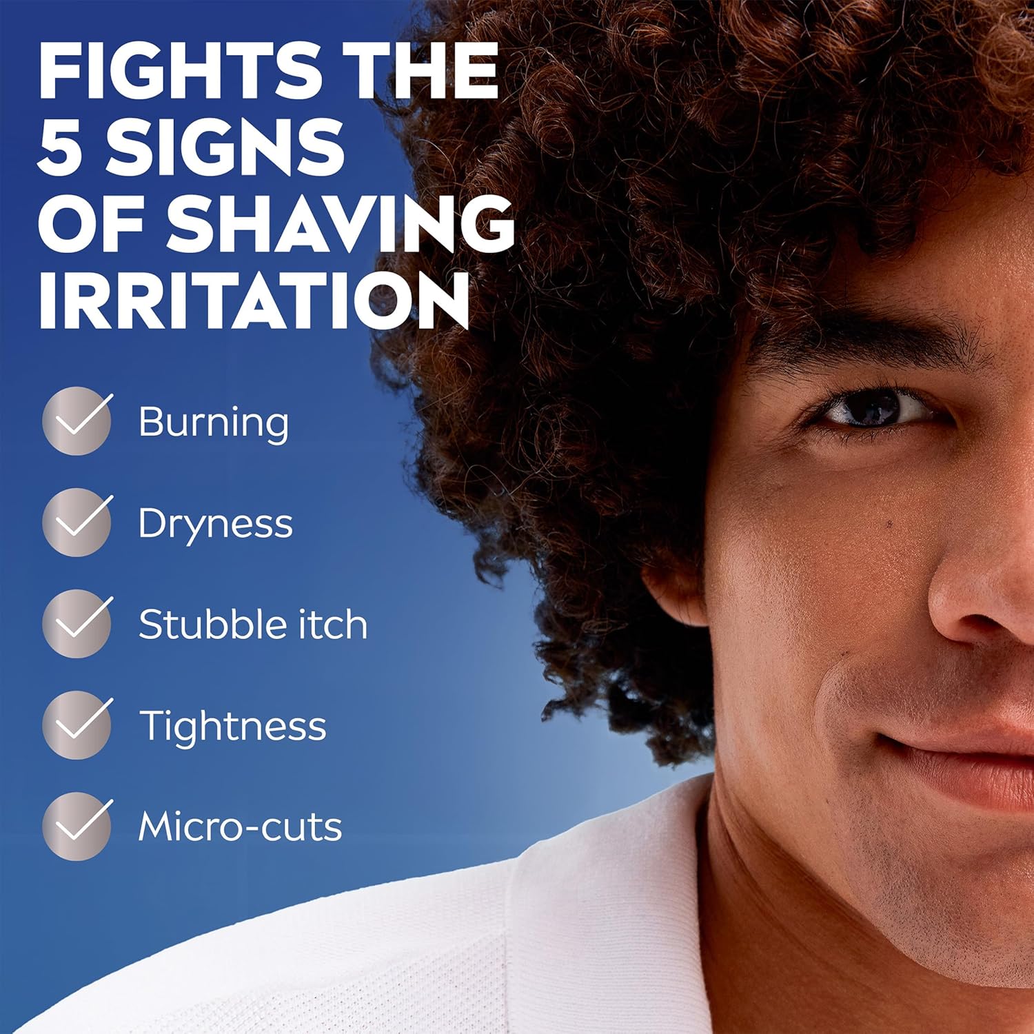 pairs as a companion product to nivea men sensitive cool shave gel, face wash, and spf 15 lotion