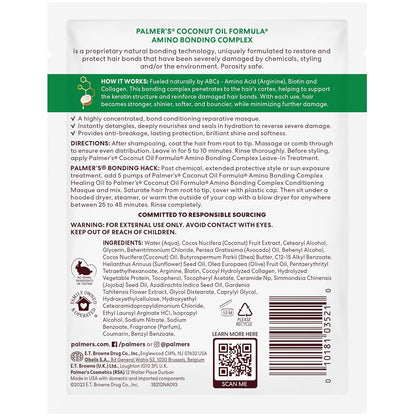 Palmer's Amino Bonding Complex Hair Mask – Self Care Night In Ritual for Bond Repair and Deep Hydration