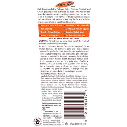 Palmer's Cocoa Butter Concentrated Cream – Nightly Self-Care Ritual for Softening Stretch Marks and Dry Skin