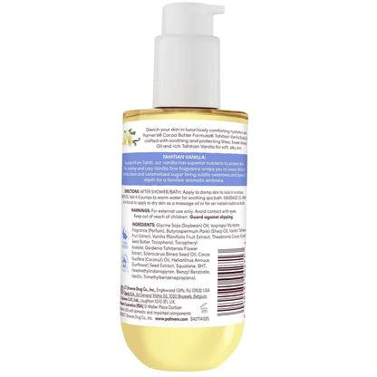Palmer's Cocoa Butter Formula Body Oil with Tahitian Vanilla – Warm Vanilla Scented Oil for Meditation and Yoga Space, 6.5 Oz