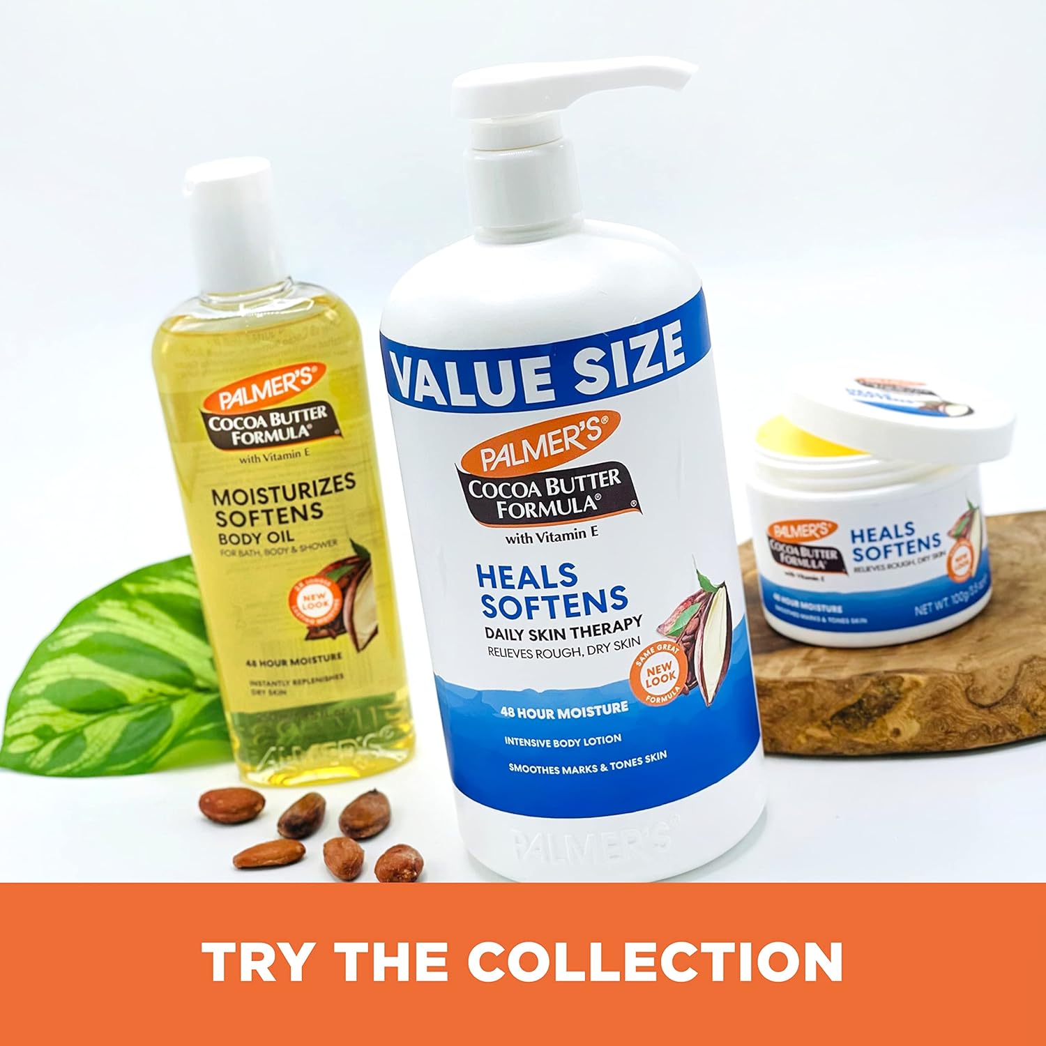Palmer's Cocoa Butter Formula Daily Skin Therapy Body Lotion, Pump Bottle 33.8 oz – Fragrance-Free Staple for a Clutter-Free Vanity