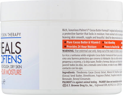 Palmer's Cocoa Butter Formula Solid Skin Therapy – Nightly Self-Care Balm for Mindful Bedtime Rituals and 48-Hour Hydration