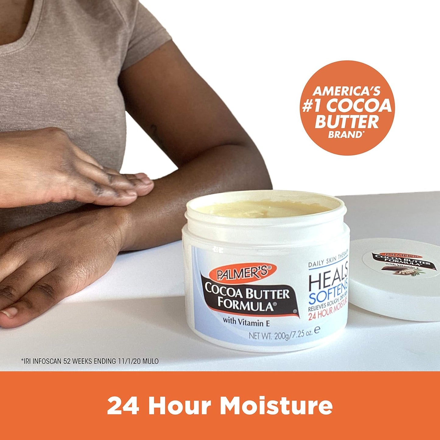 Palmer's Cocoa Butter Formula Solid Skin Therapy – Nightly Self-Care Balm for Mindful Bedtime Rituals and 48-Hour Hydration