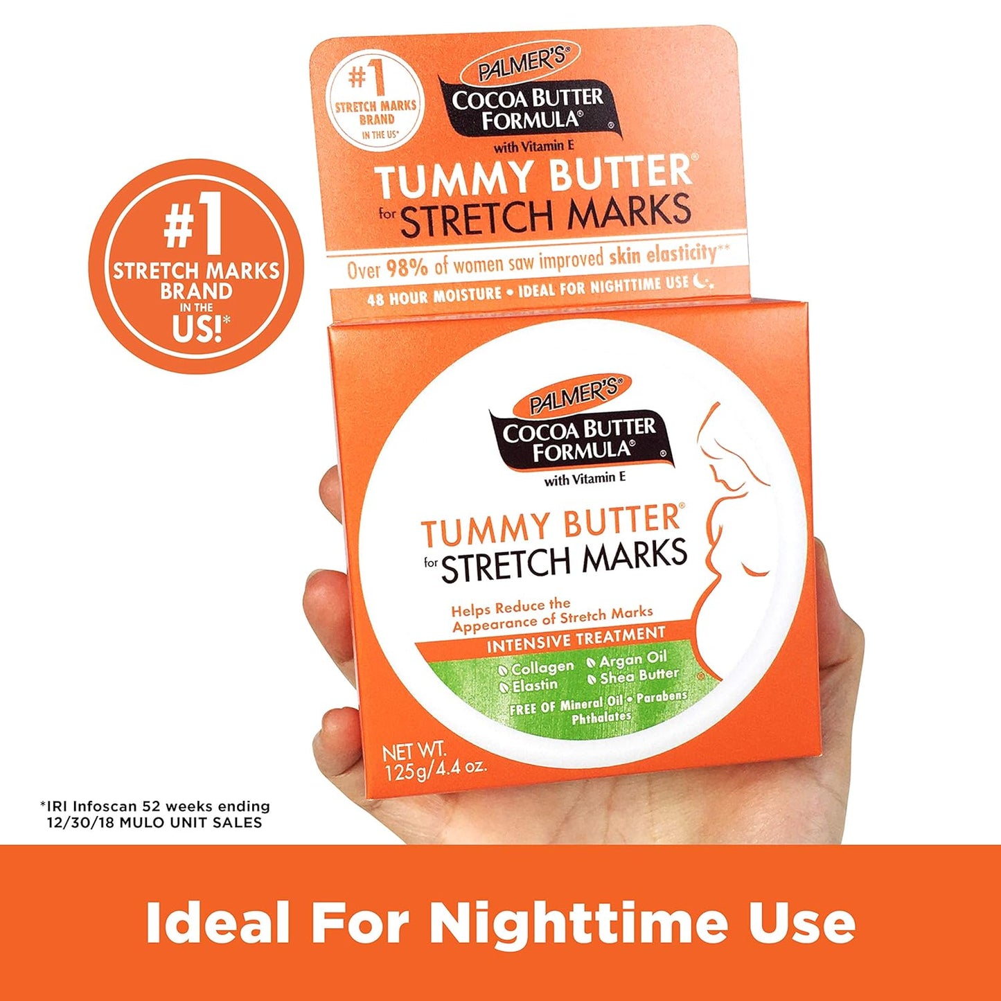 Palmer's Cocoa Butter Formula Tummy Butter - Family-Safe Pregnancy Moisturizer for Nursery Prep Routines, 4.4 oz