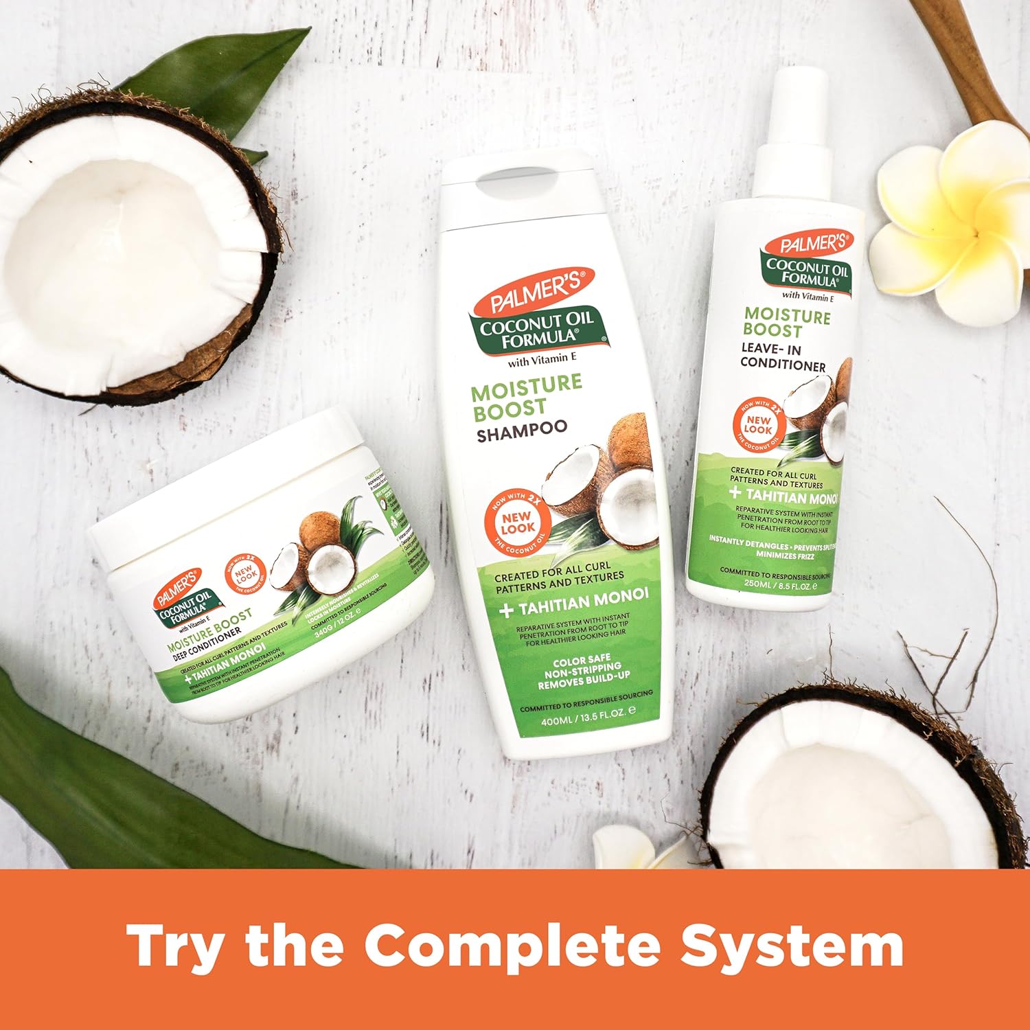 Palmer's Coconut Oil Deep Conditioner — Tropical-Scented Moisture Ritual for Your Self-Care Shower, 12 Fl Oz