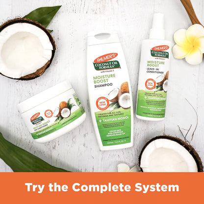 Palmer's Coconut Oil Deep Conditioner — Tropical-Scented Moisture Ritual for Your Self-Care Shower, 12 Fl Oz