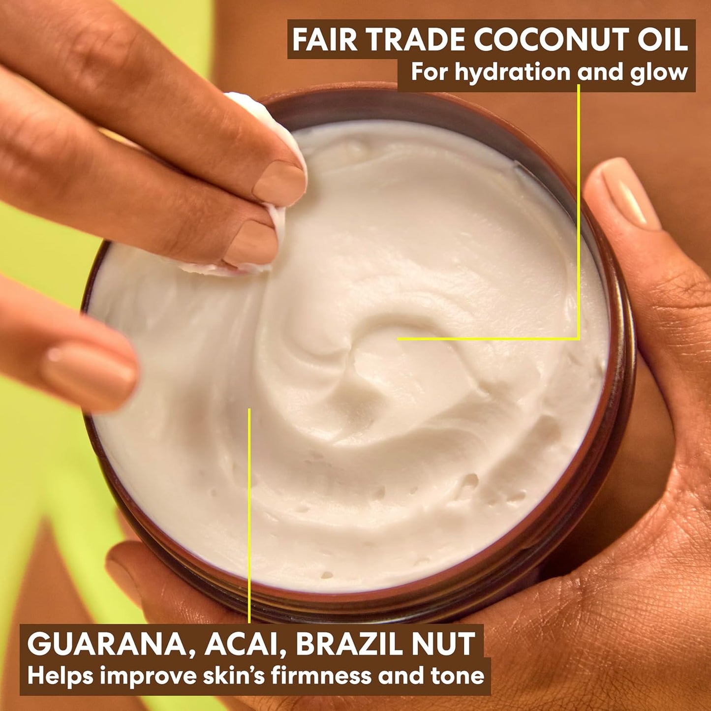 Palmer's Coconut Oil Formula Whipped Body Cream for Clean Beauty Bathroom and Effortless One-Step Firming