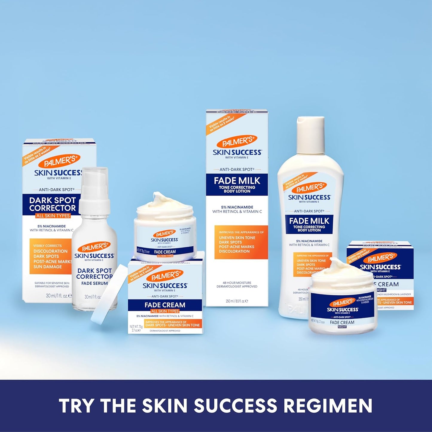Palmer's Skin Success Anti-Dark Spot Fade Cream – Elevated Brightening Treatment for a Spa-Like Vanity, Dry Skin