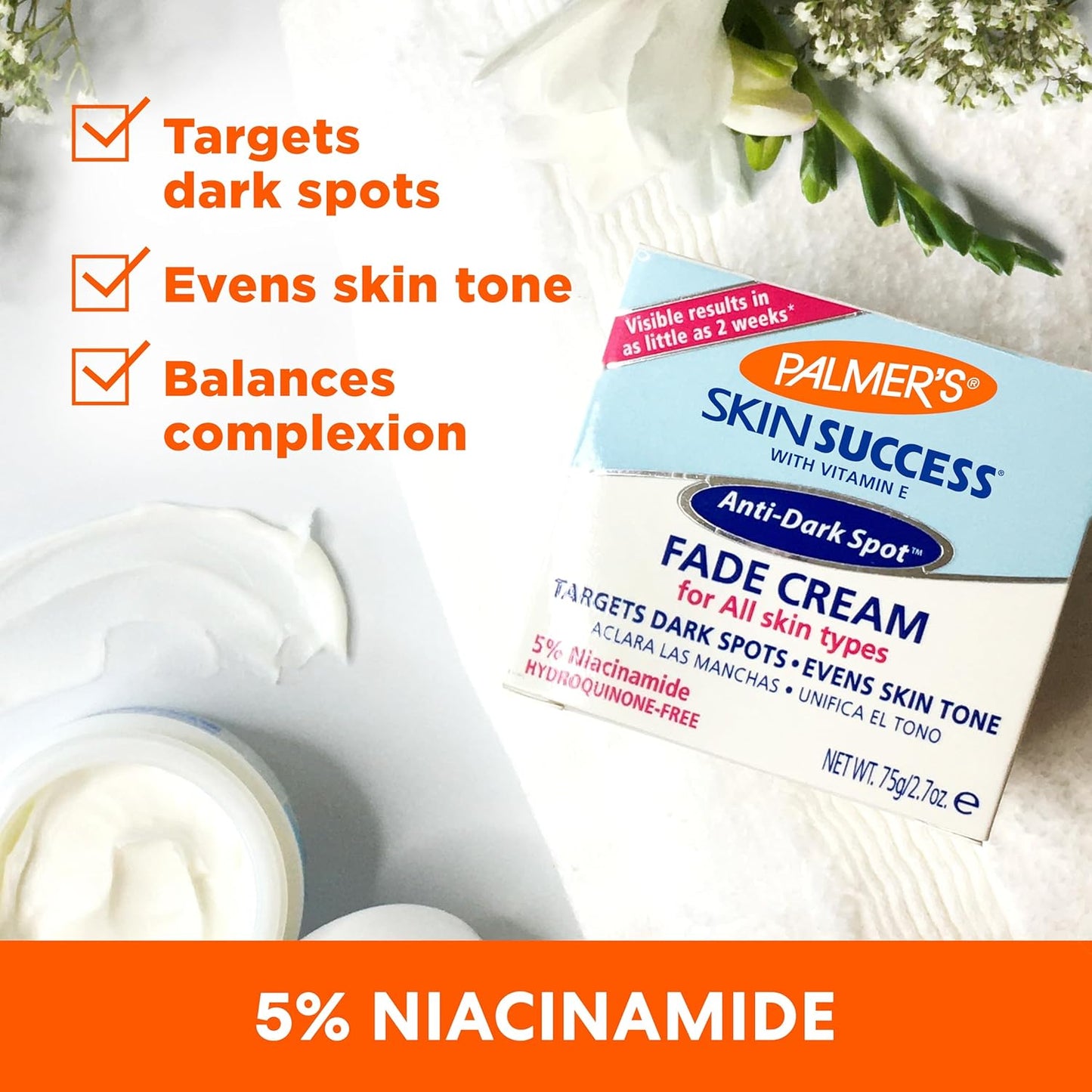 Palmer's Skin Success Fade Cream with 5% Niacinamide – Premium Dark Spot Treatment for the Elevated Vanity