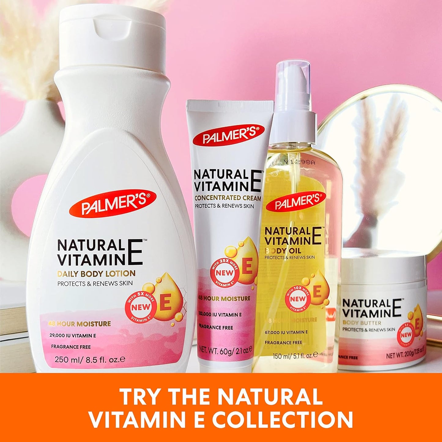 Palmer's Vitamin E Multi-Purpose Body Oil – Post-Shower Mindful Moisturizer for Sensitive Skin, Pack of 2