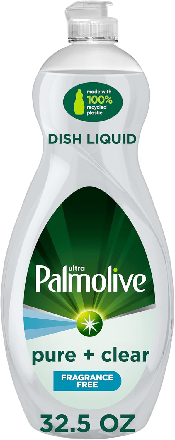 Palmolive Ultra Pure + Clear Dish Soap – Concentrated Cleaner for Cars, Driveways, and Patio Grills
