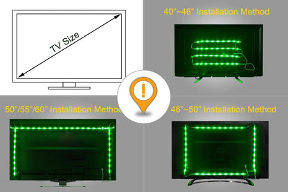 PANGTON VILLA USB TV Backlight Strip – Living Room Ambient Lighting Upgrade for 40-75in HDTVs