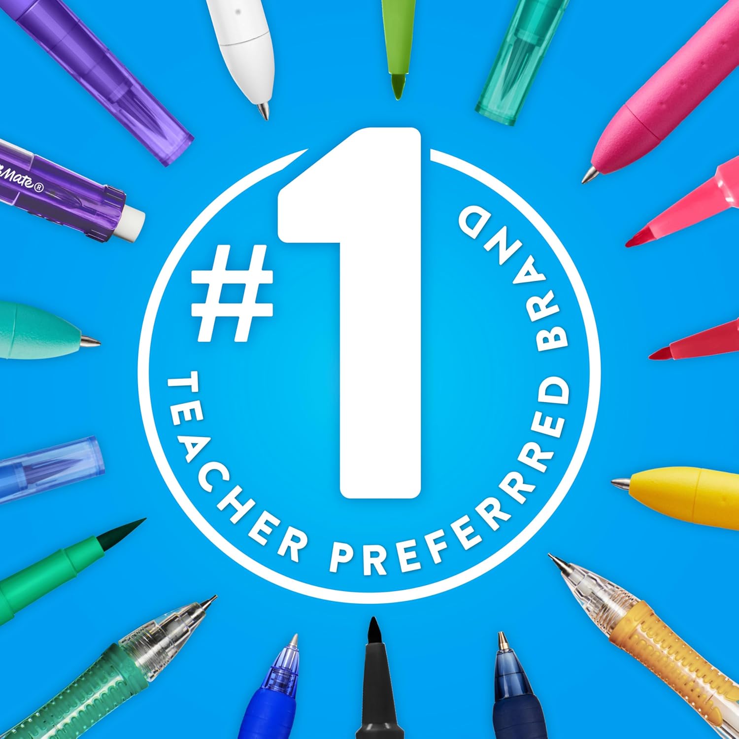 Paper Mate Flair Felt Tip Pens 0.7mm Medium Point Black 12 Count for Office Desk Note-Taking and Meeting Notes