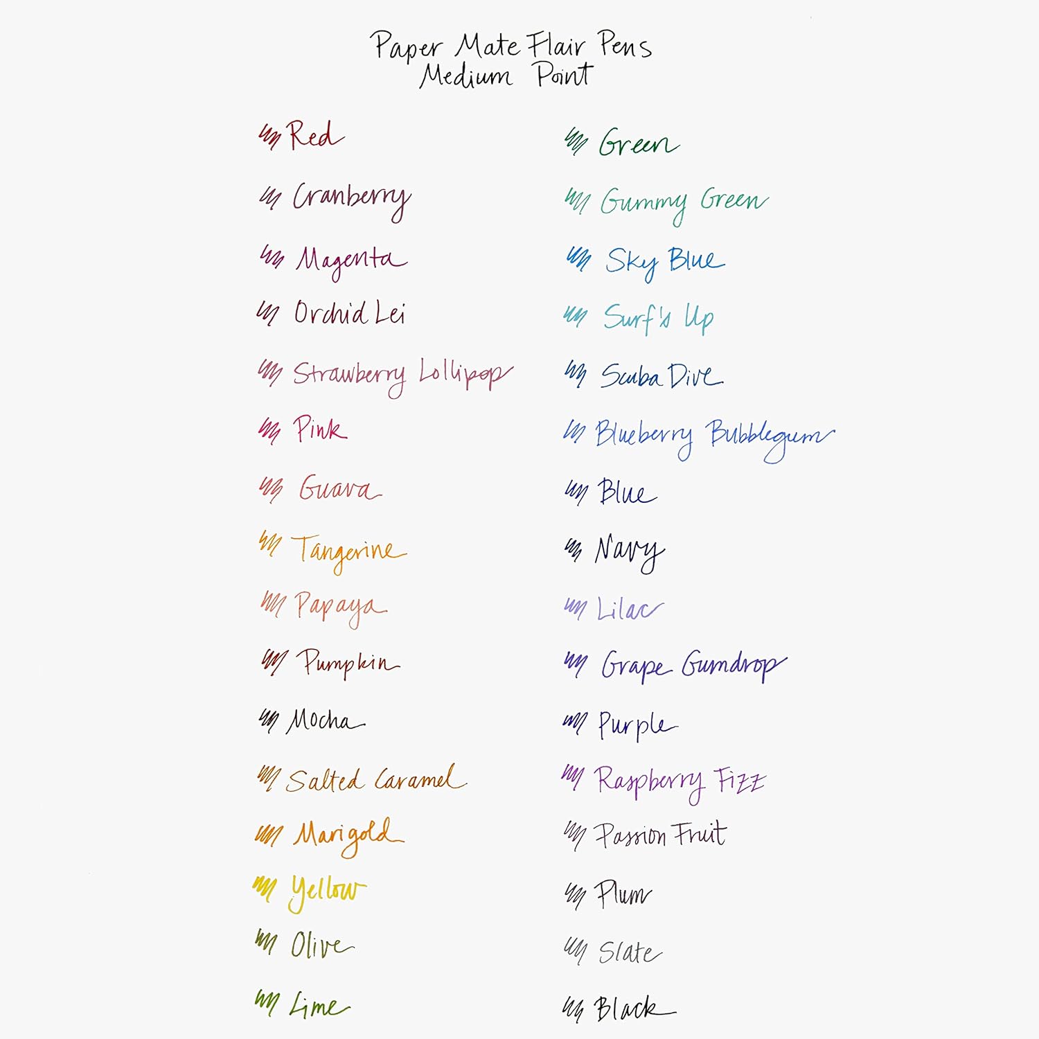 Paper Mate Flair Felt Tip Pens – Home Office Highlighters for Color-Coding Notes, Medium Point 0.7mm Blue, 12 Count