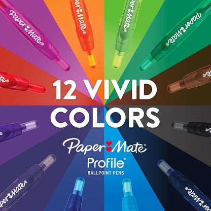 Paper Mate Profile Retractable Ballpoint Pens – Safe, Non-Toxic Choice for Family Homework and Study Time