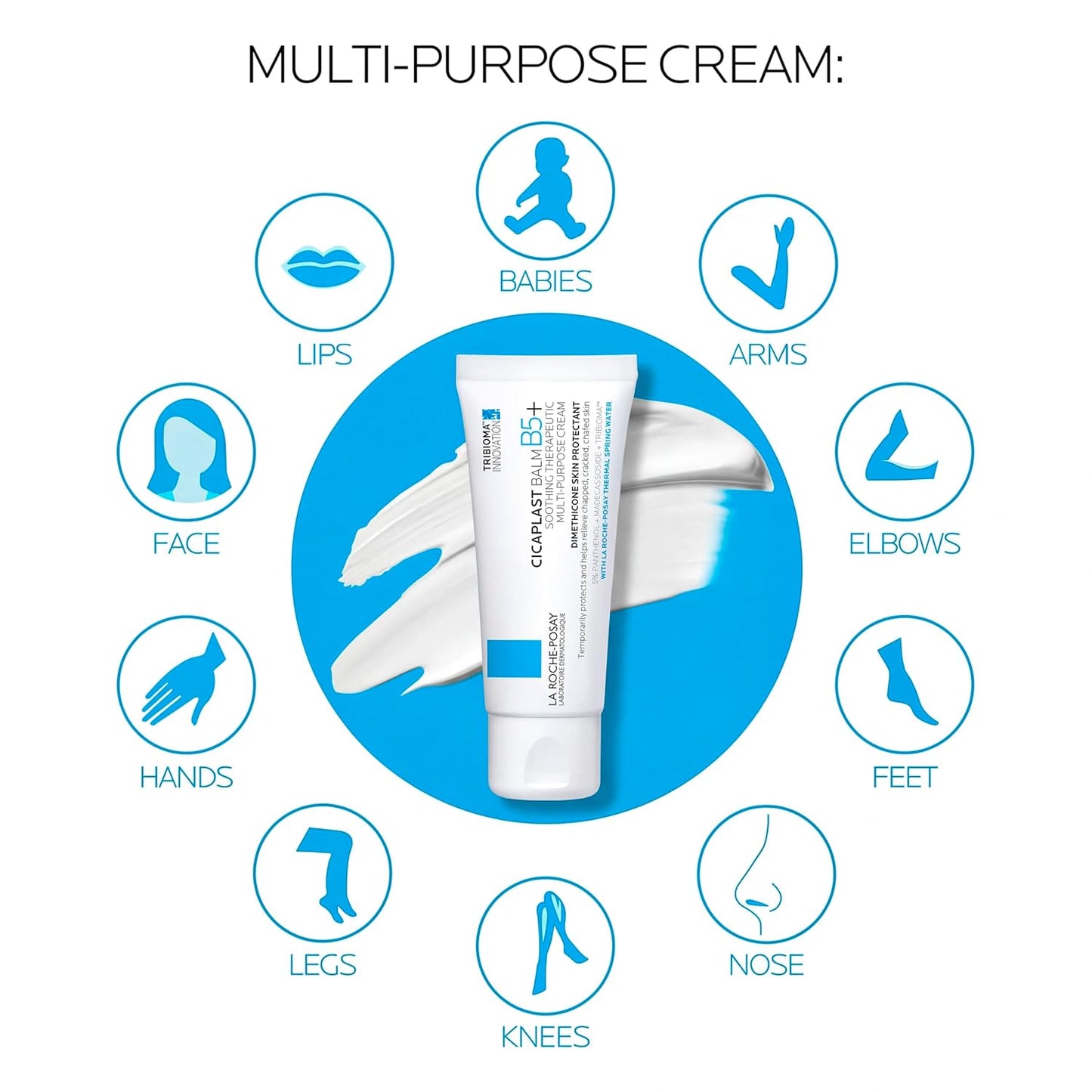 paraben-free, fragrance-free, and lanolin-free formulation for sensitive skin compatibility
