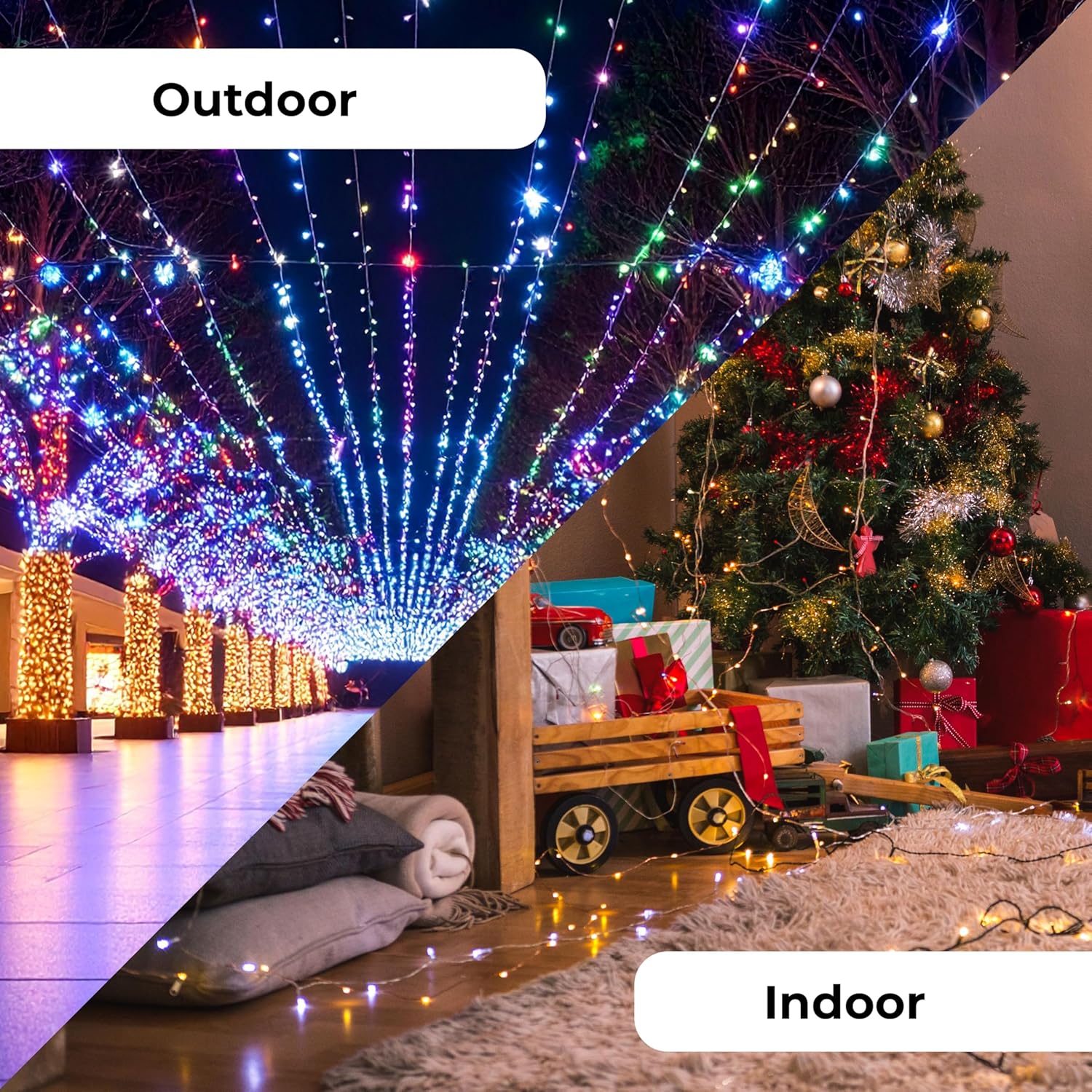 parallel wired circuit keeps remaining bulbs lit if one burns out