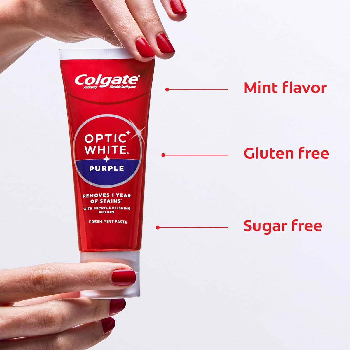 paste form factor compatible with standard manual or electric toothbrushes