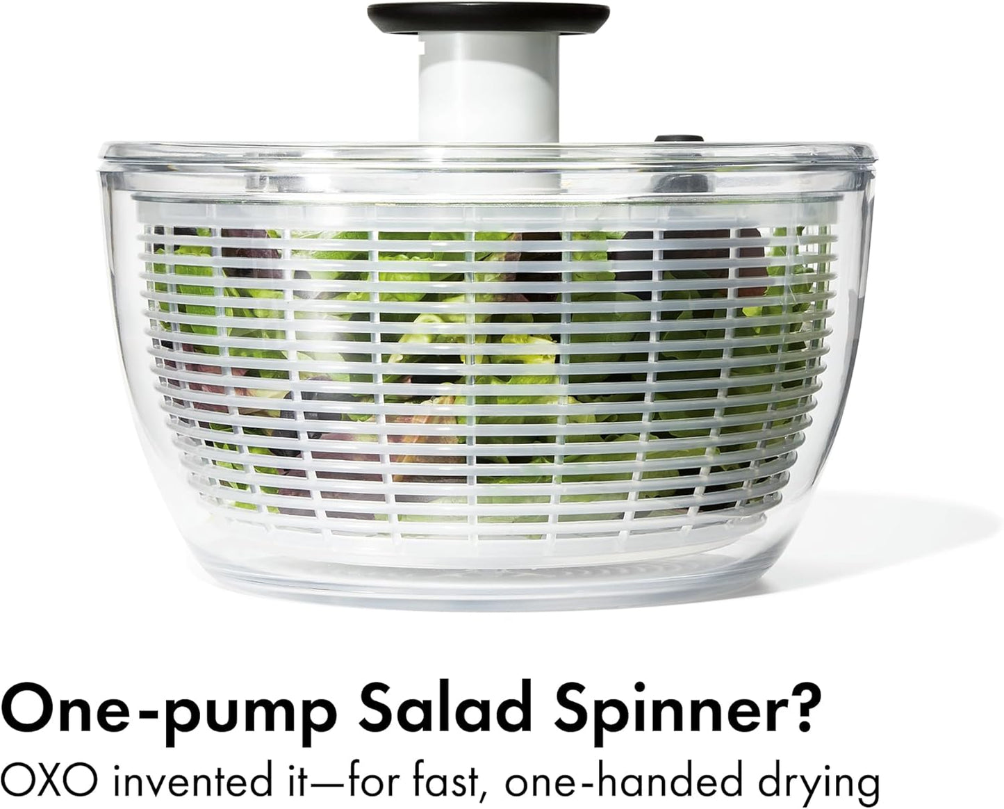 patented brake button to instantly stop the spinning basket