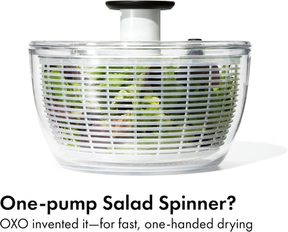 patented brake button to instantly stop the spinning basket