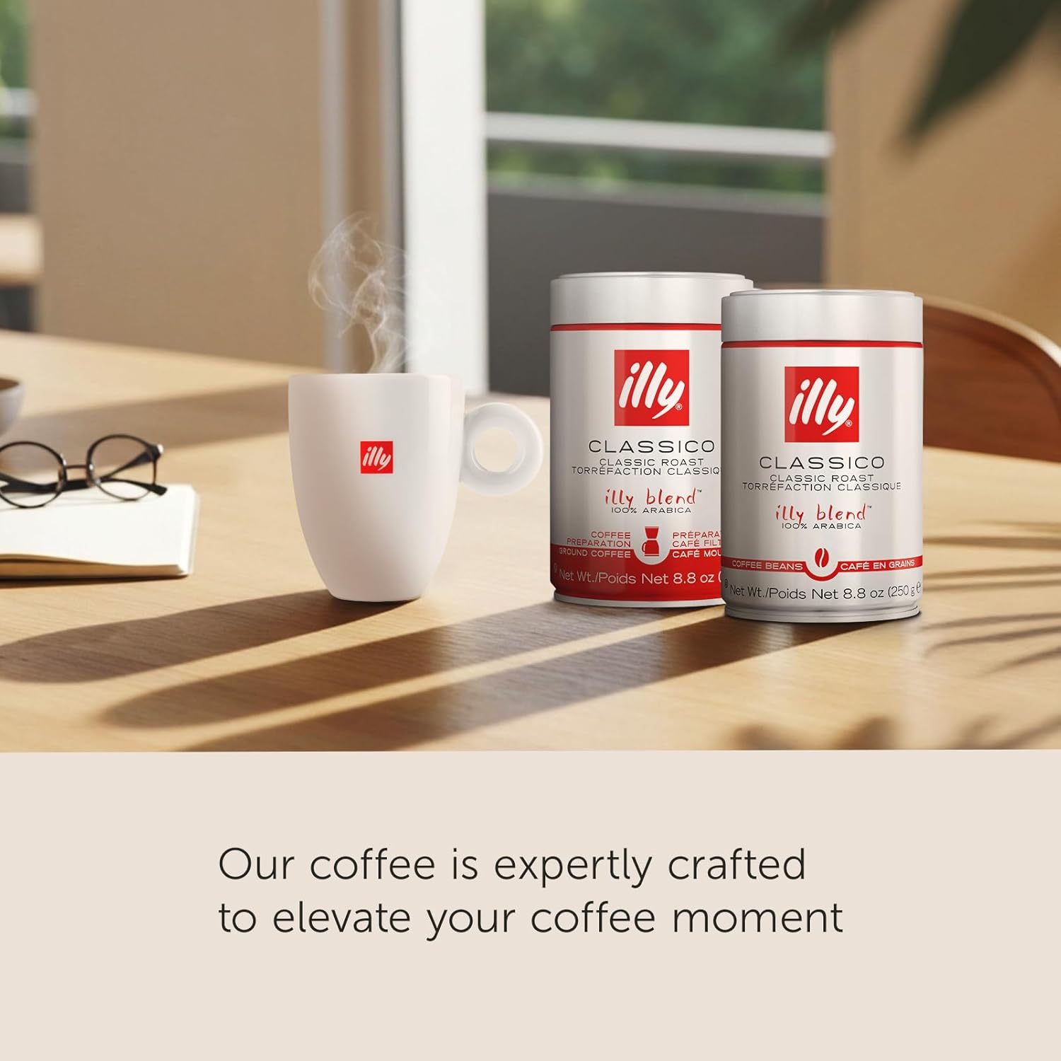 patented pressurized tin (since 1934) using inert gas to preserve and enhance aroma