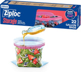 Ziploc Gallon Food Storage Bags – Meal Prep Essential for Busy Weekday Lunches